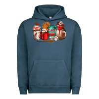 Pigment Midnight Navy baseball coffee cup Urban Hoodie - AdoDesignShop