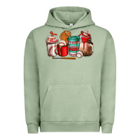 Pigment Oil Green baseball coffee cup Urban Hoodie - AdoDesignShop