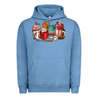 Pigment Pebble Blue baseball coffee cup Urban Hoodie - AdoDesignShop