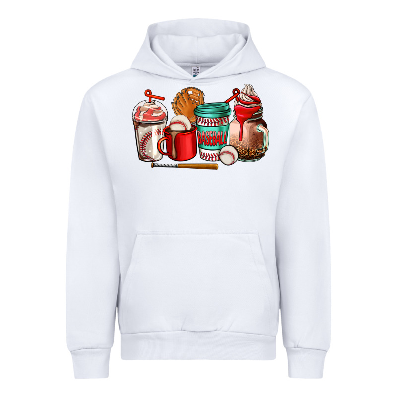 Baseball Coffee Cup Urban Hoodie by AdoDesignShop | Teevron