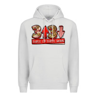 Dove Grey three up three down baseball Premium Hoodie - Jasminsmagicworld