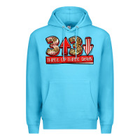Ocean Blue three up three down baseball Premium Hoodie - Jasminsmagicworld