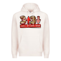 Pale Pink three up three down baseball Premium Hoodie - Jasminsmagicworld