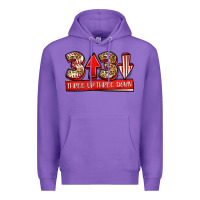 Purple three up three down baseball Premium Hoodie - Jasminsmagicworld