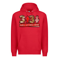 Red three up three down baseball Premium Hoodie - Jasminsmagicworld