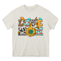 Cream love mom Heavy Core Tee - LillyAllenDesigns