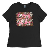 Easter Quail Eggs And Leopard Bunny Ladies Tee | Teevron
