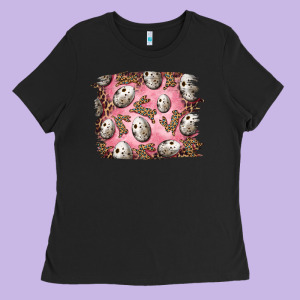 Easter Quail Eggs And Leopard Bunny Ladies Tee Designed By Ranaportraitstore