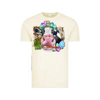 Vintage Arctic Happy Easter Cow with eggs Easter Day Vintage Tee - HowdyJamesFarm