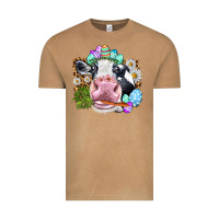 Vintage Camel Happy Easter Cow with eggs Easter Day Vintage Tee - HowdyJamesFarm