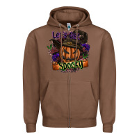 Chestnut lets get spooky Zipper Hoodie - SublimationCraftShop