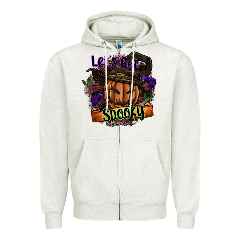 Lets Get Spooky Zipper Hoodie by SublimationCraftShop | Teevron