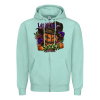 Seafoam lets get spooky Zipper Hoodie - SublimationCraftShop