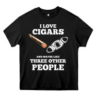 Black Funny Cigar Accessories Gift Set Cigar Lover Smokers Party Heavy Core Tee - minhPixels