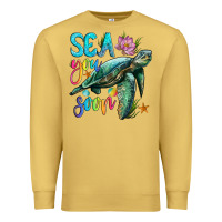 Antique Gold sea you soon with sea turtle Premium Sweatshirt - Artiststas
