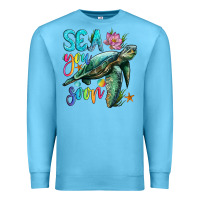 Ocean Blue sea you soon with sea turtle Premium Sweatshirt - Artiststas