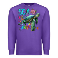 Purple sea you soon with sea turtle Premium Sweatshirt - Artiststas