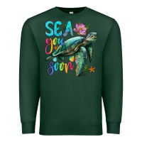 Sports Green sea you soon with sea turtle Premium Sweatshirt - Artiststas