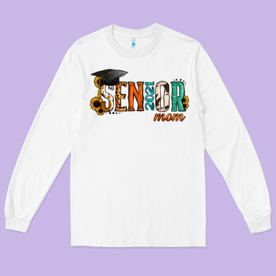 Mom Of A Senior 2021 Long Sleeve Tee Designed By Jasminsmagicworld