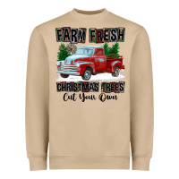 Mushroom Farm Fresh Christmas Trees Cut Your Own Heavyweight Sweatshirt - FaDigitalArtStudio