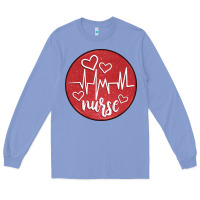 Colony Blue nurse coaster Long Sleeve Tee - CowGirlArtShop