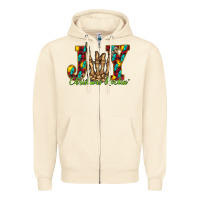 Sandshell joy Christmas Rockin Zipper Hoodie - CowhideDigitalArt