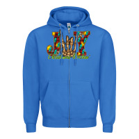 True Royal joy Christmas Rockin Zipper Hoodie - CowhideDigitalArt