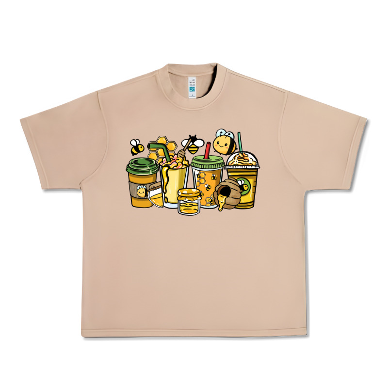 Honey Bee Coffee Cups Urban Heavy Tee by HowdyJamesFarm | Teevron