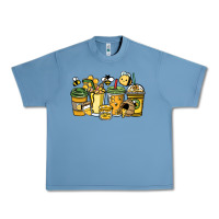 Pebble Blue Honey bee coffee cups Urban Heavy Tee - HowdyJamesFarm