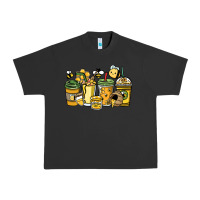 Pigment Black Honey bee coffee cups Urban Heavy Tee - HowdyJamesFarm