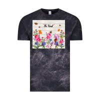 Cloud Black be kind wildflower Vintage Tee - TumblerDesignByShophia