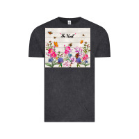 Vintage Black be kind wildflower Vintage Tee - TumblerDesignByShophia