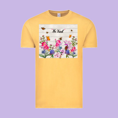 Be Kind Wildflower Vintage Tee Designed By Tumblerdesignbyshophia