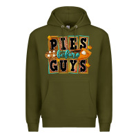 Army Green pies before guys Premium Hoodie - FaDigitalArtStudio