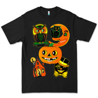 Black Vintage Halloween Premium Tee - minhPixels
