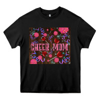 Black cheer mom party Heavy Core Tee - LillyAllenDesigns