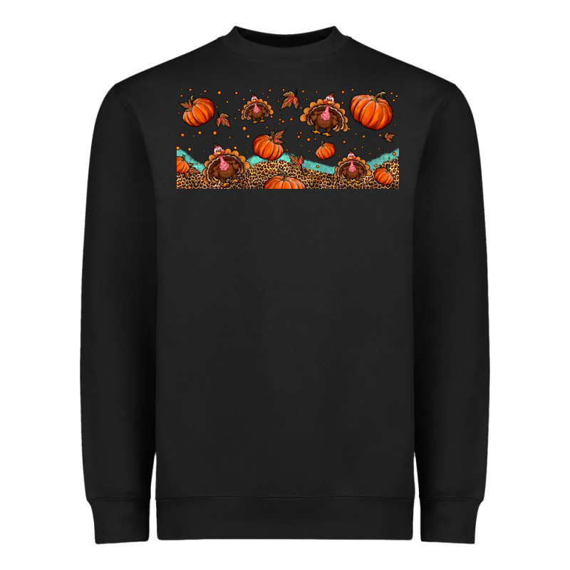 Turkey Thanksgiving Pumpkin Libbey Glass Heavyweight Sweatshirt by BundleAndBundleShop | Teevron
