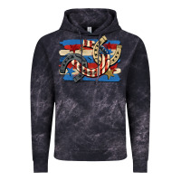 Cloud Black 4th of july horseshoe Vintage Hoodie - CowGirlArtShop