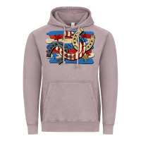 Vintage Zinc 4th of july horseshoe Vintage Hoodie - CowGirlArtShop