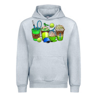 Heather Grey tennis coffee cups Urban Hoodie - AdoDesignShop