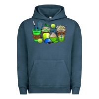 Pigment Midnight Navy tennis coffee cups Urban Hoodie - AdoDesignShop