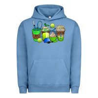 Pigment Pebble Blue tennis coffee cups Urban Hoodie - AdoDesignShop