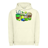 Pigment Pistachio tennis coffee cups Urban Hoodie - AdoDesignShop
