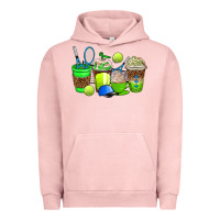 Pigment Salmon tennis coffee cups Urban Hoodie - AdoDesignShop