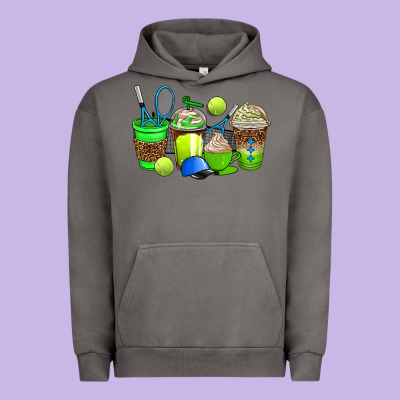 Tennis Coffee Cups Urban Hoodie Designed By Adodesignshop