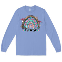 Colony Blue nurse rainbow Long Sleeve Tee - CowGirlArtShop