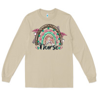 Mushroom nurse rainbow Long Sleeve Tee - CowGirlArtShop