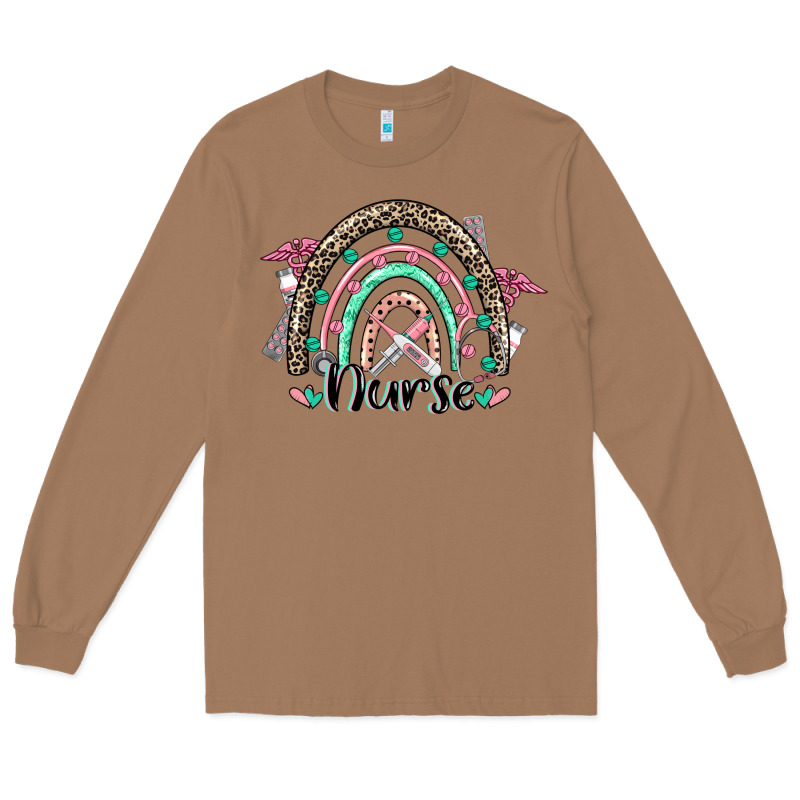 Nurse Rainbow Long Sleeve Tee by CowGirlArtShop | Teevron