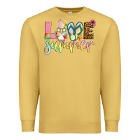 Antique Gold love summer with gnome Premium Sweatshirt - Artiststas