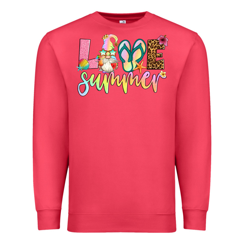 Love Summer With Gnome Premium Sweatshirt by Artiststas | Teevron